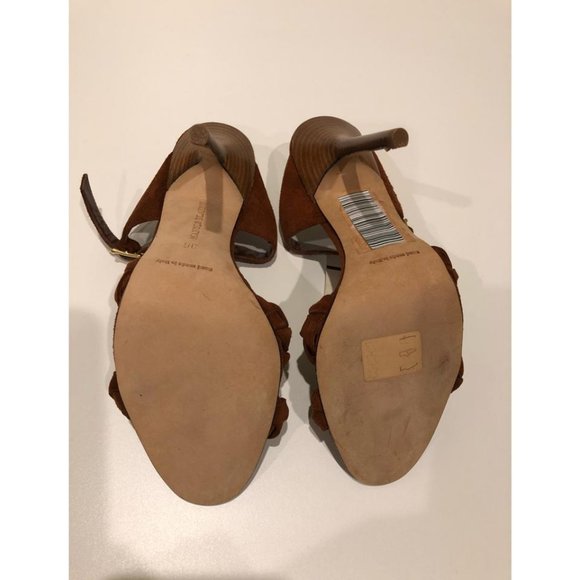 Manolo Blahnik New Braided Suede Mule Heel Sandal - Picture 9 of 10